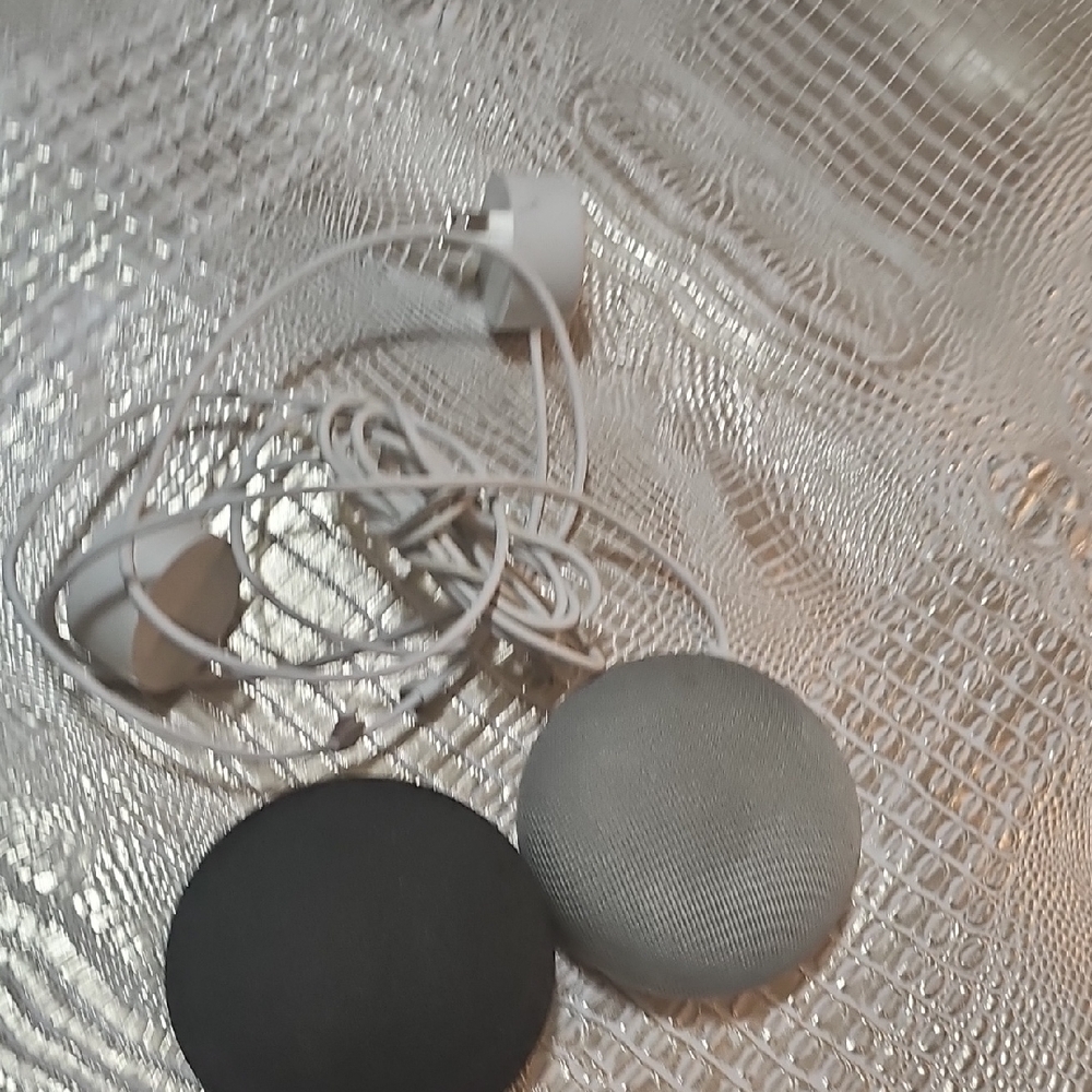 Compact Dual Smart Speaker Set - Black and Gray